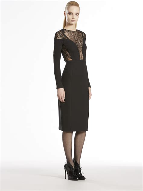 gucci floral black dress|Gucci long sleeve lace dress.